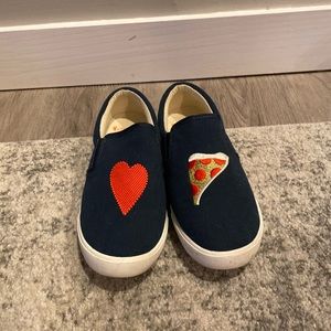 Jcrew kids sneakers pizza